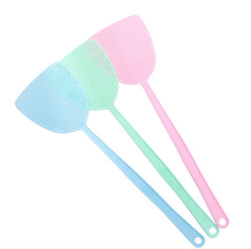 Colorful long handle large plastic fly swatter manual mosquito swatter mosquito swatter fly swatter mosquito swatter manufacturer
