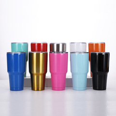 跨境戶外304不鏽鋼保溫杯 啤酒冰霸杯 汽車杯子運動水杯製作LOGO