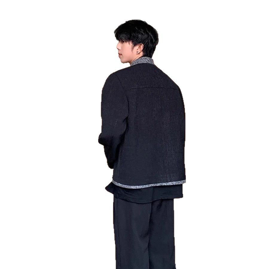 Chaqueta retro de alta gama estilo Barn para hombres y mujeres, cleanfit de primavera y otoño, chaqueta de solapa informal suelta de la marca de moda