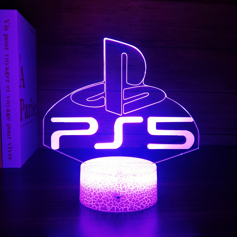 Lámpara 3D decorativa estilo gaming con diseño de mando