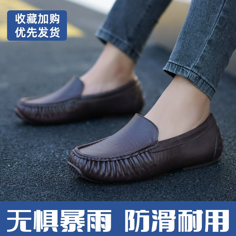 Низкая модная дождевая обувь водная обувь мужская водонепроницаемая обувь светлая резиновая обувь обувь короткая кухня работа дождевые сапоги мужской трансграничный