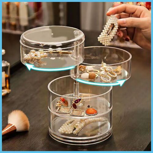 Jewelry storage box, household large-capacity jewelry display stand, earring storage artifact, earrings, necklaces, jewelry box