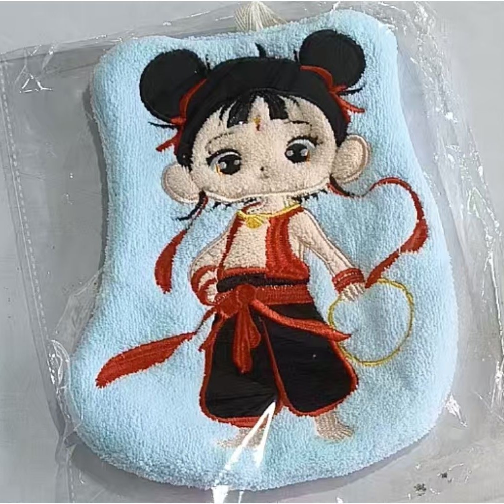 新しいアニメキッチンのタオル掛け式かわいい浴室の家庭用吸水タオルを厚くして、毛を落とさない雑巾代発