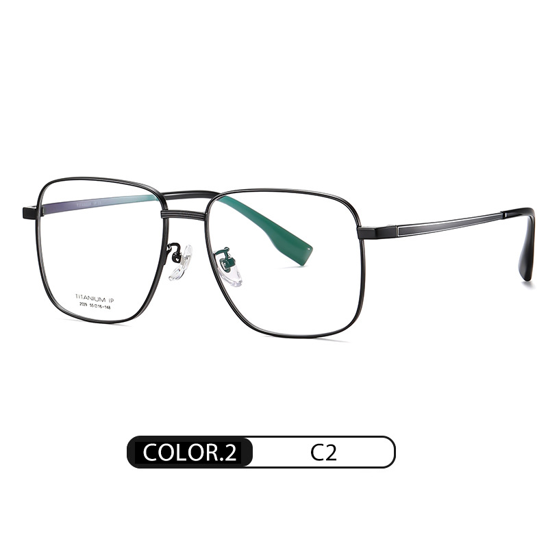 Nueva moda gafas marco mujer IP chapado gafas lisas Hombre yj2029 extraíble tornillo gafas de titanio puro