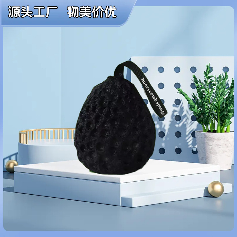 Esponja de baño grande estilo japonés con forma de panal, esponja súper suave, esponja de baño bonita para niños, esponja exfoliante agradable para la piel.
