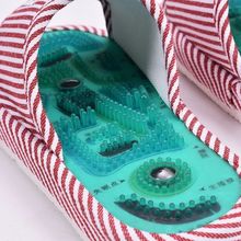 穴位磁疗按摩拖鞋2男女防滑足疗鞋足底脚底鹅卵石按摩鞋春夏