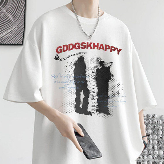 White (shadow red letters)