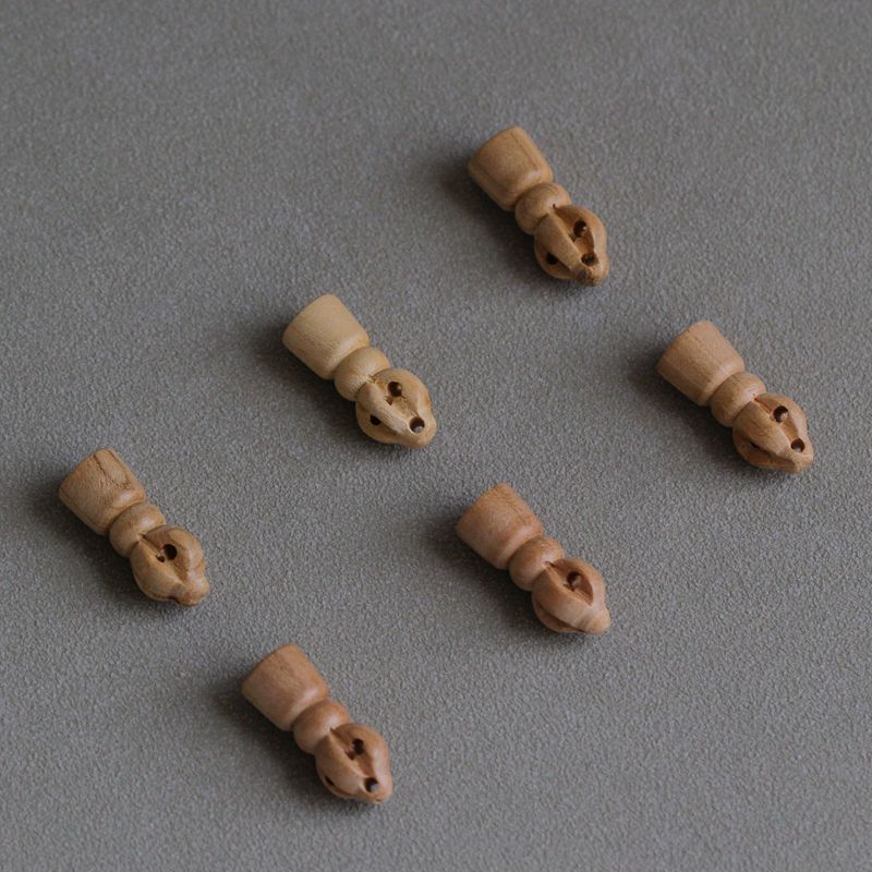 【浅色】真桃木 金刚铃 桃木雕刻配件配饰DIY材料饰品文玩搭配