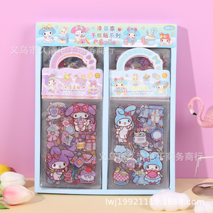 SZ162 Zemu Creative Portable 3 Transparent Hand Account Sticker Fesino 48 Boxed Girl Heart Hand Account Sticker