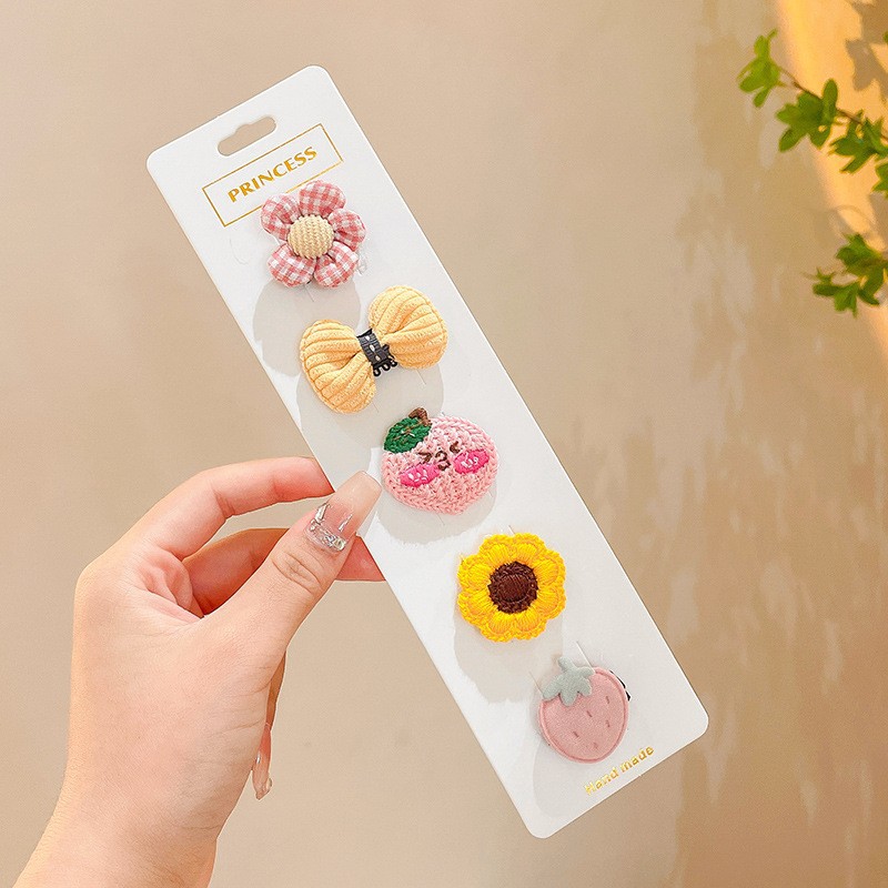 Hermosas pinzas de cabello para niños, anillos de cabello de moda, personalidad dulce, flores, adornos de cabello para animales pequeños, toques de estilo elegante de dama