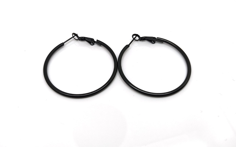 Simple Style Geometric Stainless Steel Plating Earrings 1 Pair