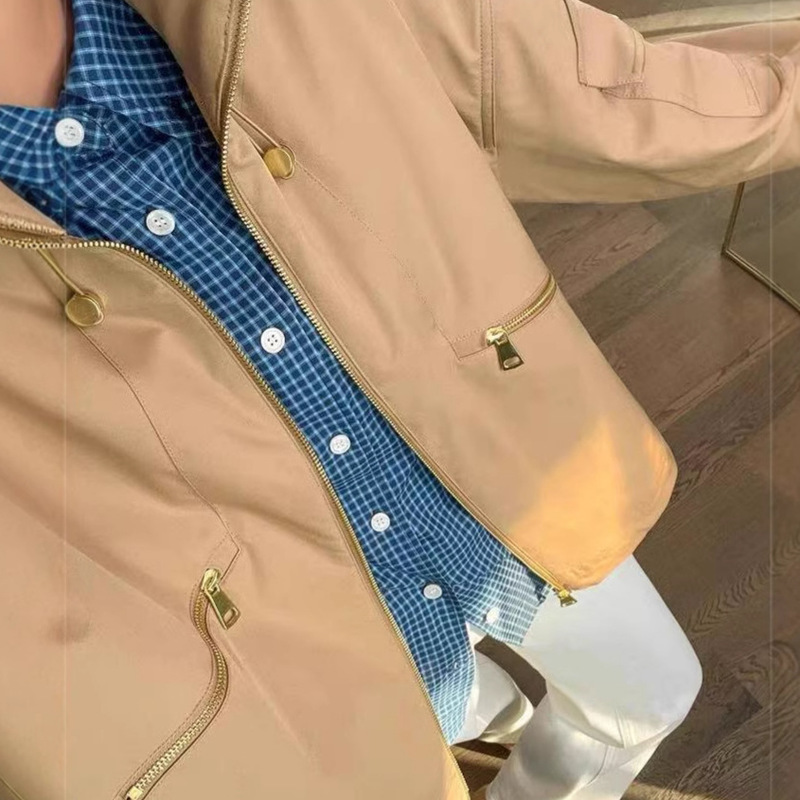 [Early Bird] P ~ a Million Yuan European Limited Fashion! Foldable Hat Loose Casual Jacket Women's Spring