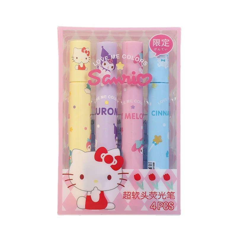 Bolígrafo resaltador de alto valor Bolígrafo clave de marcado de color Morandi