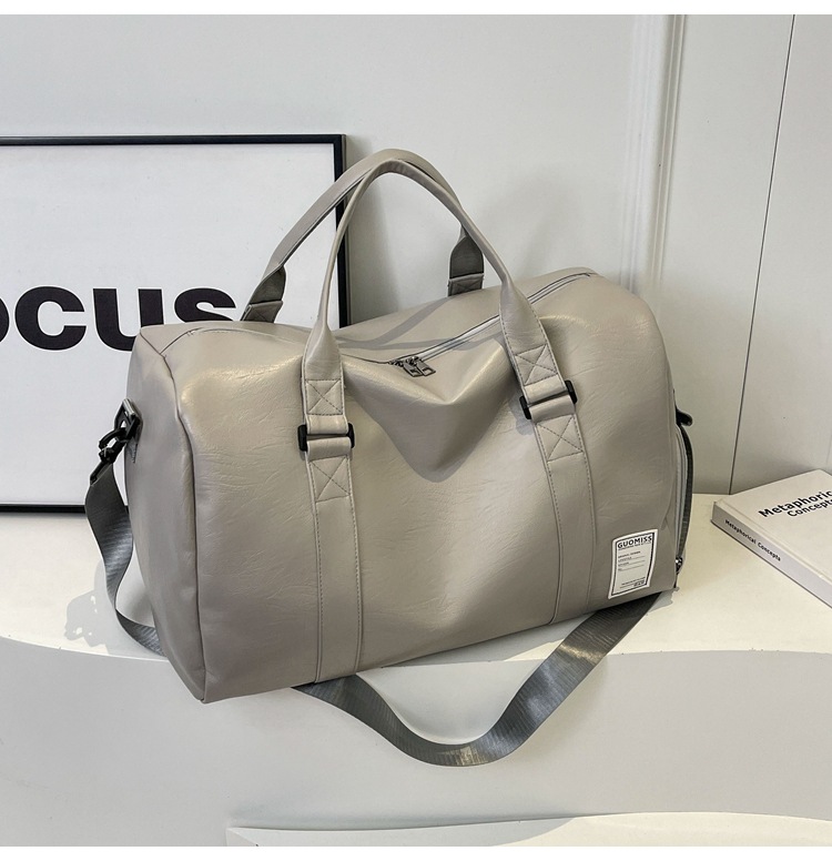 Bolsa de moda para salir, bolsa de ejercicio, bolsa de mano de separación seca y húmeda, bolsa de cuero para hombres, bolsa de viaje de gran capacidad para mujeres