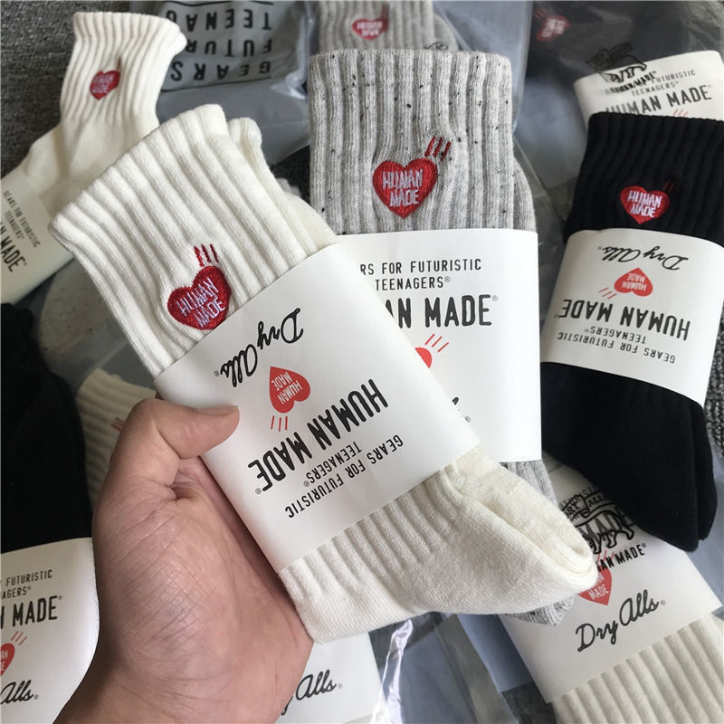Korean Style Mid-Calf Solid Color Embroidered Socks for Women, Long Sports Socks, Fashionable Versatile Trendy Brand Cotton Socks for Men and Women, Couple Socks Korean Style Mid-Calf Solid Color Embroidered Socks for Women, Long Sports Socks, Fashionable Versatile Trendy Brand Cotton Socks for Men and Women, Couple Socks