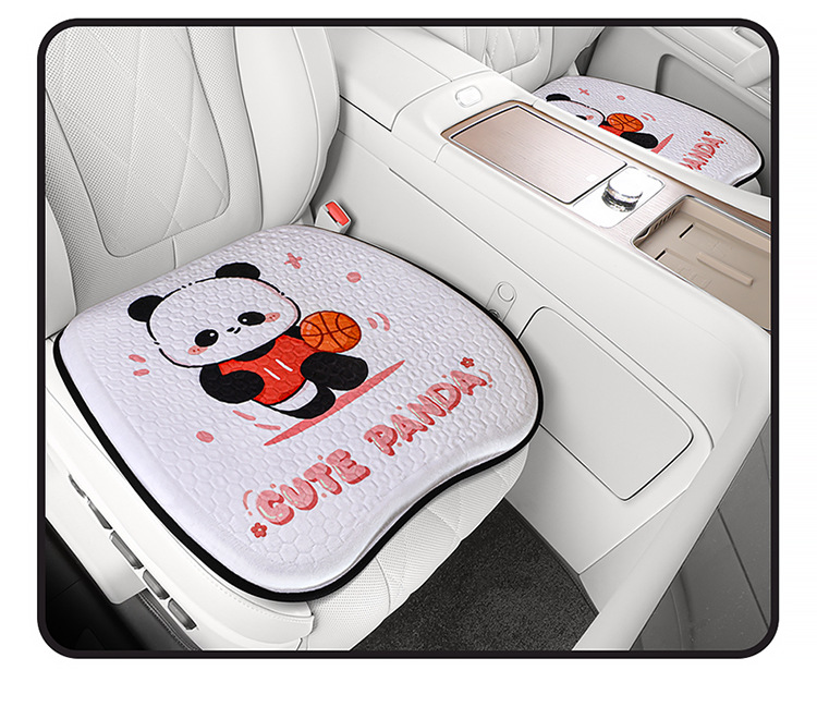 Summer Plush Gel Car Cushion Office Ice Silk Chair Cushion Cartoon Fat Cushion Gel Breathable Seat Cool Cushion