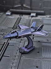 愛拼 全金屬3d立體diy拼圖拼裝模型 F-35戰斗機 彩色版