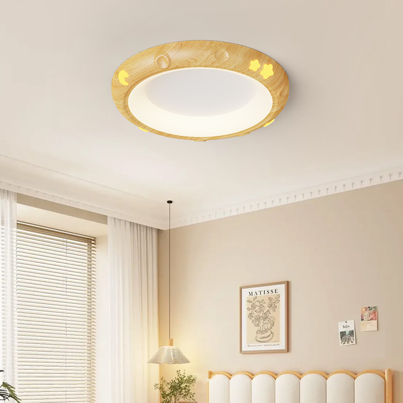 [Seleccionado cuidadosamente] Lámpara de techo de estilo antiguo, creativa redonda, restaurante minimalista moderno, espectro completo, libro de protección ocular, lámpara de habitación