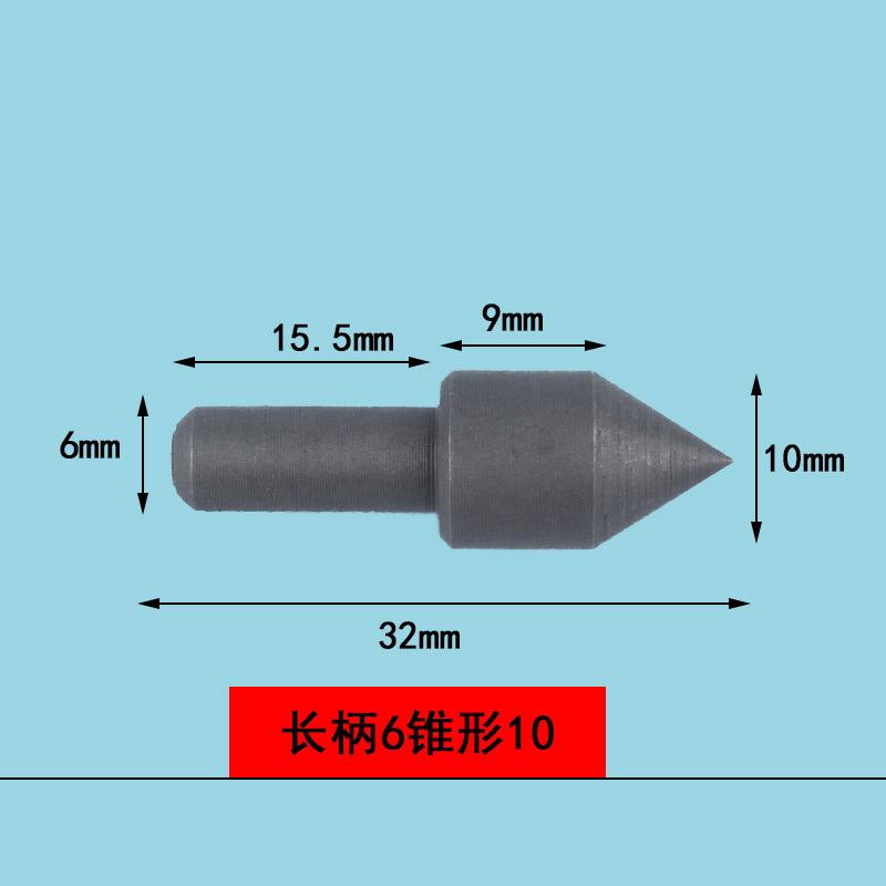 Long handle 6 tapered 10