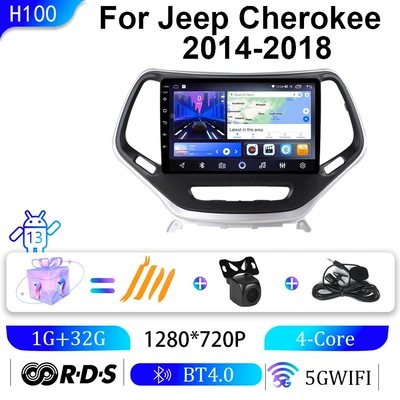 Suitable for Jeep 14-18 Models of Liberty, In-Car Dvd Navigation, Carplay, Bluetooth, Gps All-In-One Smart Audio and Video System (DVD Navigation) - wifi-1g32g-10inch