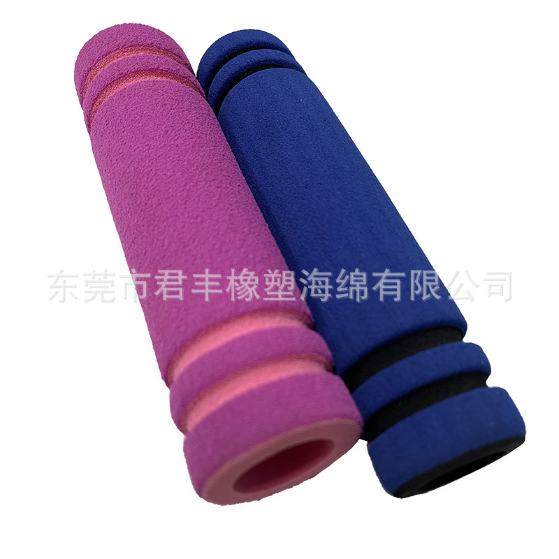 研磨NBR泡棉手把套山地自行车杆橡塑海绵管eva把套沟槽加工