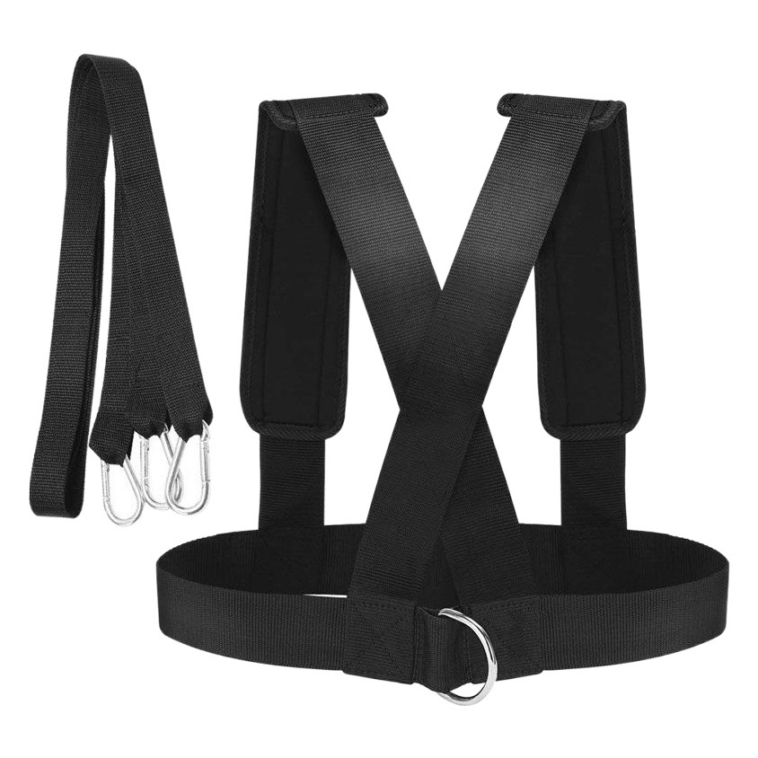 Entrenamiento anti-resistencia Cinturón de correr impulso de velocidad práctica cinturón de tensión Ejercicio de soporte de peso aumento de peso correa de ejercicio Cinturón de trideo