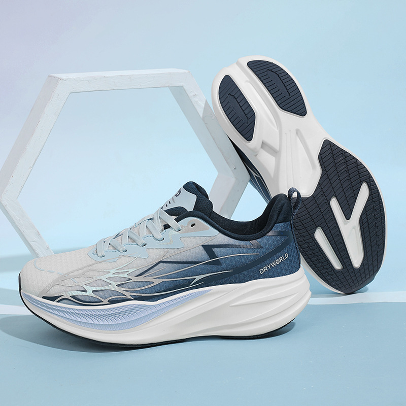 2026 Spring and Summer Men's Shoes Marathon Jogging Cushioning Wear-Resistant Sports Fashion Student Trendy Shoes Couple Style Large Size Breathable