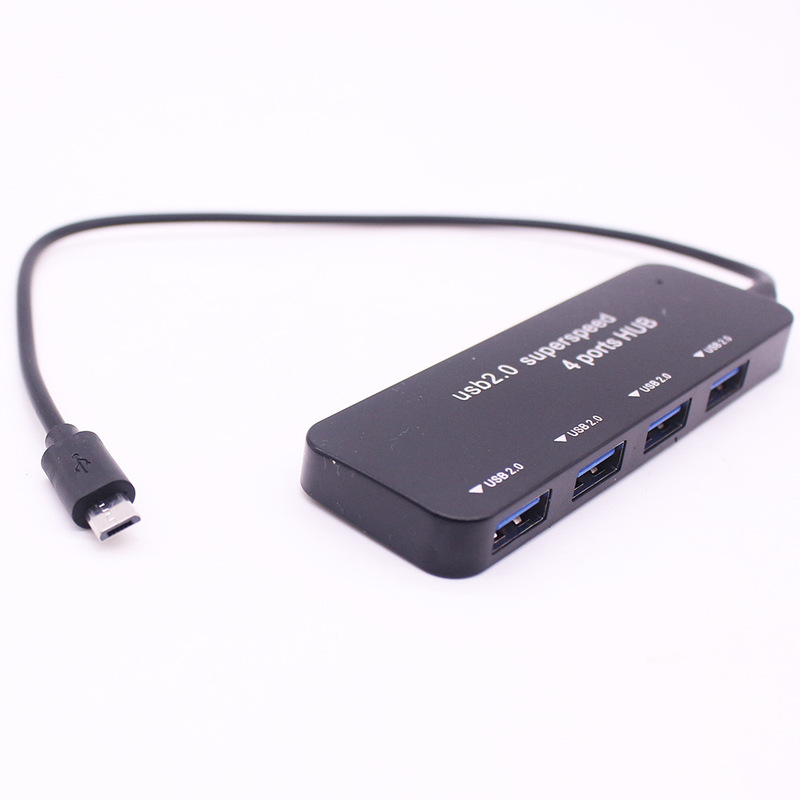 Discount Micro USB Splitter Hub Hub 4-Port Otg Multi-Function Docking Station Ultra-Thin Mini One to 4