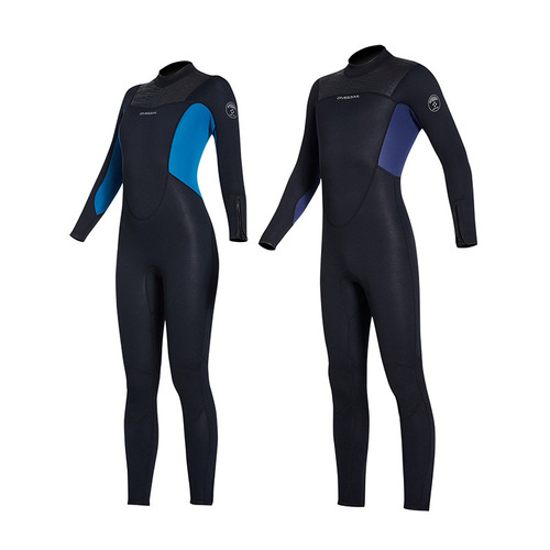 DIVE&SAIL warm wetsuit for men 3MM long-sleeved one-piece wetsuit for women cold-proof snorkeling wetsuit