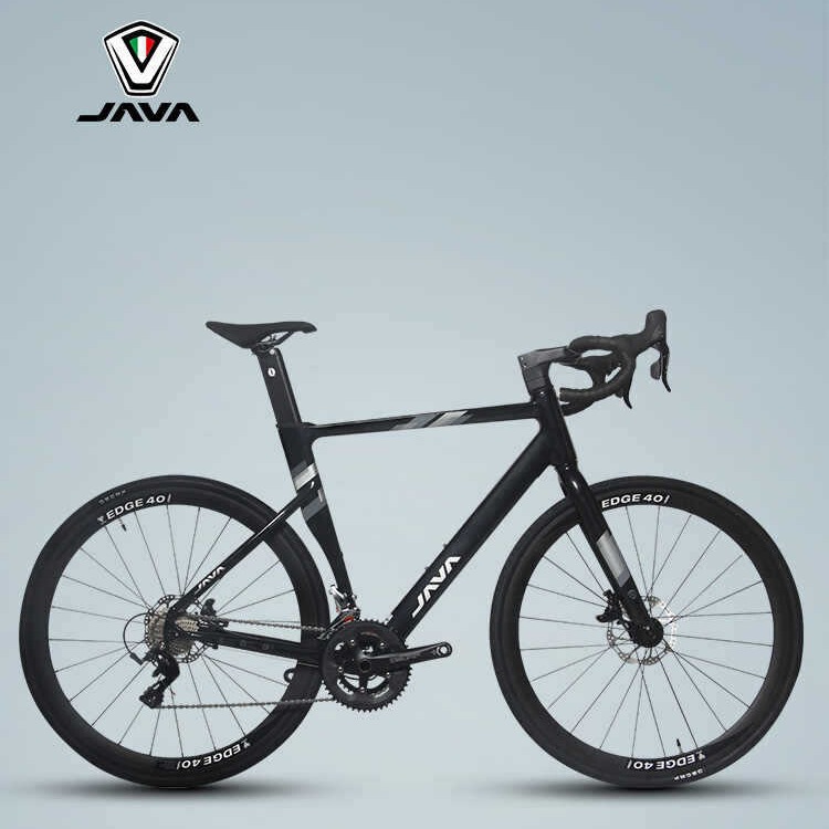 JAVA road bicycle aluminum alloy road car full oil disc brake 18 variable speed bending bicycle AURIGA