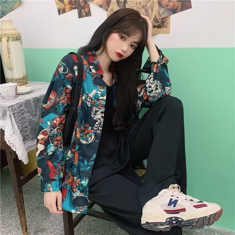 Factory Wholesale Long-Sleeve Shirts New Trendy Fashion Lazy Temperament Artistic Japanese Style Trendy Simple Versatile Harajuku Factory Wholesale Long-Sleeve Shirts New Trendy Fashion Lazy Temperament Artistic Japanese Style Trendy Simple Versatile Harajuku