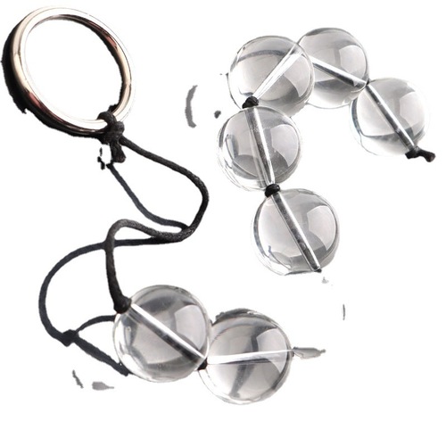 Female anus plug, chrysanthemum crystal, beaded glass, adult sex toy, anal expansion for couples