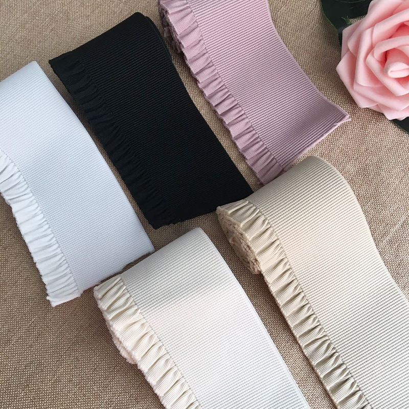 新款6cm波浪鱼尾松紧带 服装裤腰带木耳弹力橡筋带厂家现货直批