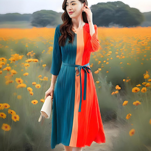 С��������������լŮʽ�B��ȹ�＾Ů�b�n��ƴ��ײɫ������|���b