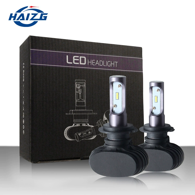 Светодиодные фары для автомобилей S1, высокая яркость, дальний и ближний свет, лампы H7, H4, H11, H9, 9005, противотуманные фары, универсальные модифицированные светодиодные автомобильные фары