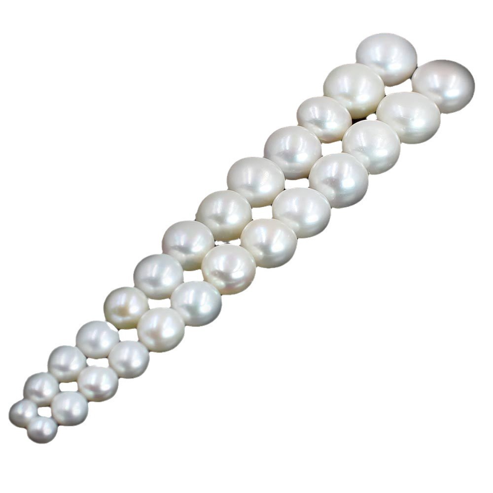 天然淡水パンビーズ半穴パンマントー真珠裸珠戒面ピアスアクセサリー散珠卸売り