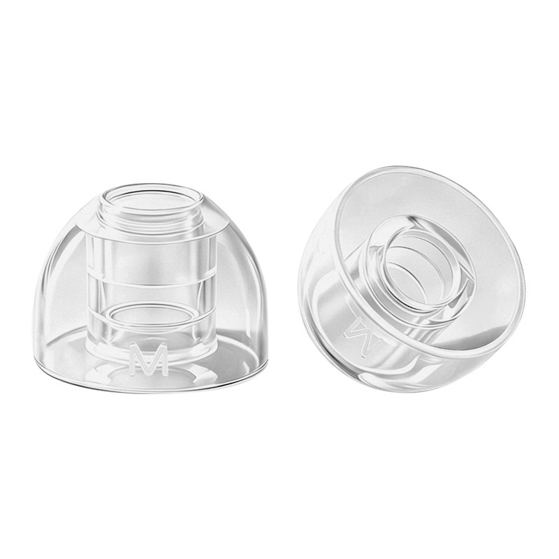 Suitable for in-ear wired HiFi headphones, these are high-transparency liquid silicone ear tips with a 4.5mm round hole, serving as earbud accessories