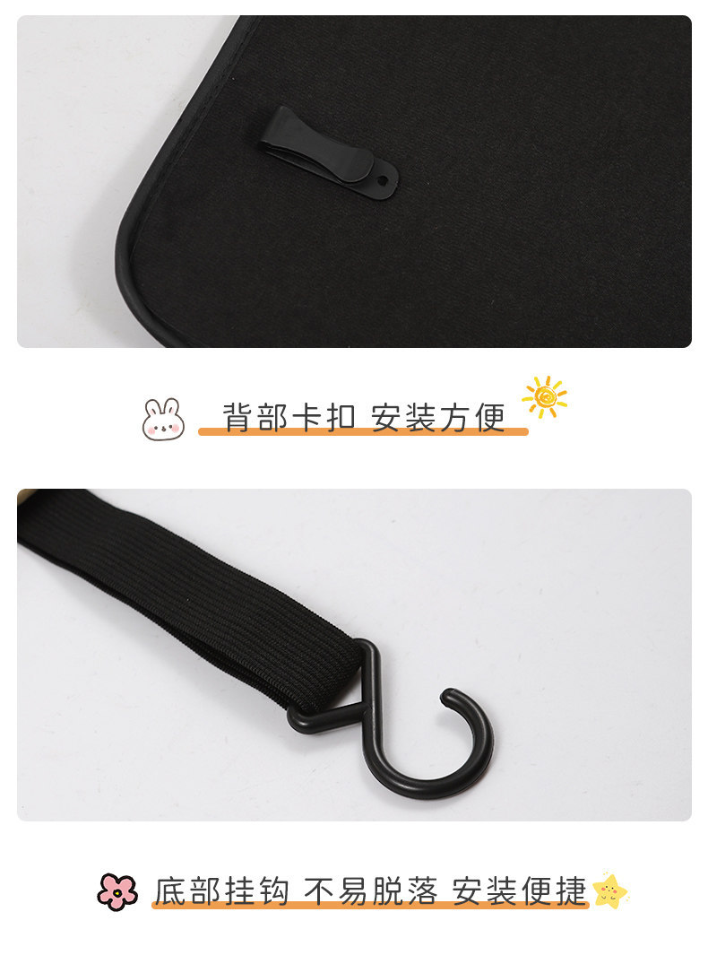 West Highland car seat back anti-kick pad, universal for rear seats, cute cartoon design, anti-dirt and wear-resistant car protective pad
