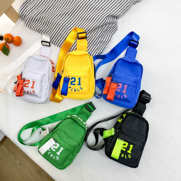 Korean Style Children's Small Bag 2025 Autumn New Fashion Small Chest Bag Stylish Boys' Crossbody Bag Trendy Baby Waist Bag