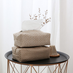 Japanese-style Minimalist Tissue Box for Home, Living Room, or Guesthouse—Cotton-Linen Fabric Design with Stylish Inspired Shape, Perfect for Your Desk