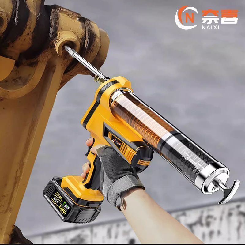 电动黄油枪新款锂电池24v全自动高压挖机毛毛虫打黄油