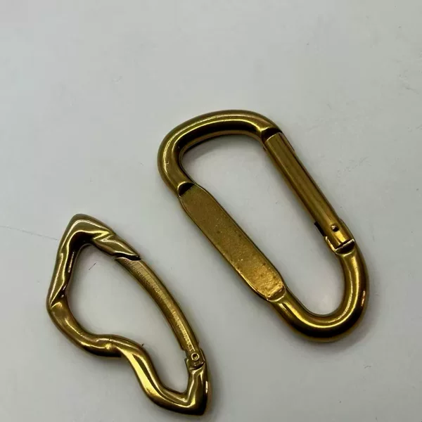 Dongguan Tongshou Pure Copper Carabiner Brass Hook Buckle Retro Car Keychain Waist Hook Outdoor Climbing Buckle