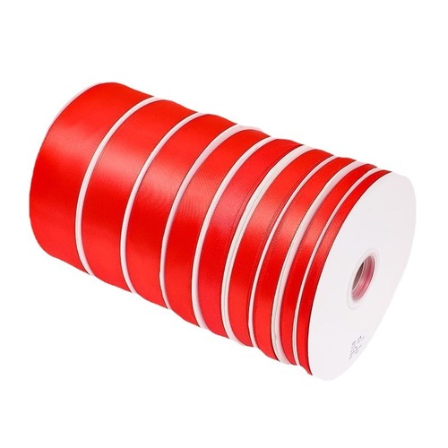 Wholesale bright red festive polyester with wedding candy gift box souvenir packaging red ribbon flowers cake gift ribbon