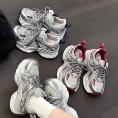 欧货2025秋季新款增高百搭休闲跑步鞋厚底老爹鞋女鞋鞋子运动鞋