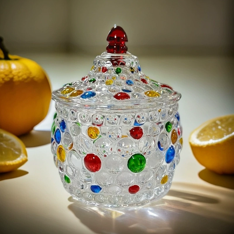 Европейская витражная банка для хранения конфет, украшение для гостиной, креативная персонализированная банка для хранения закусок, сухофруктов