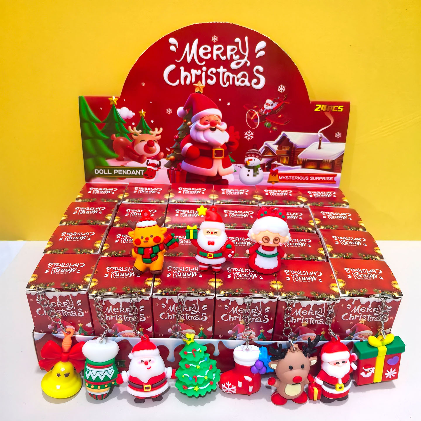 대형 크리스마스 영문 디자인 (24개 소형 박스 1세트/24개 단위로 구매)