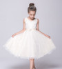 Evening dress, girl's skirt, lace suit, European style, children's clothing