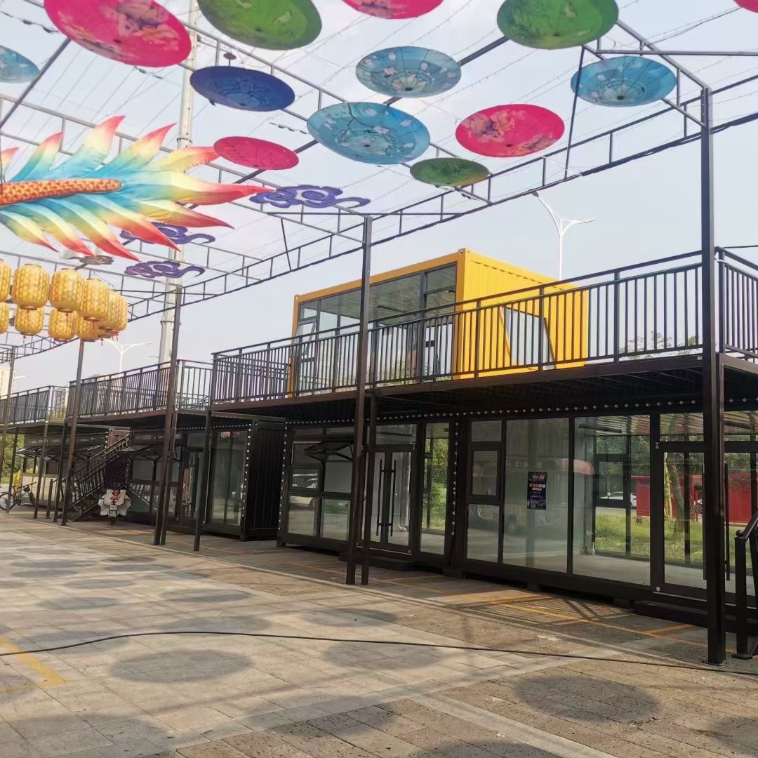 Sala de tiendas al aire libre de contenedores creativos, estación escénica, sala de contenedores, sala de contenedores al aire libre móvil