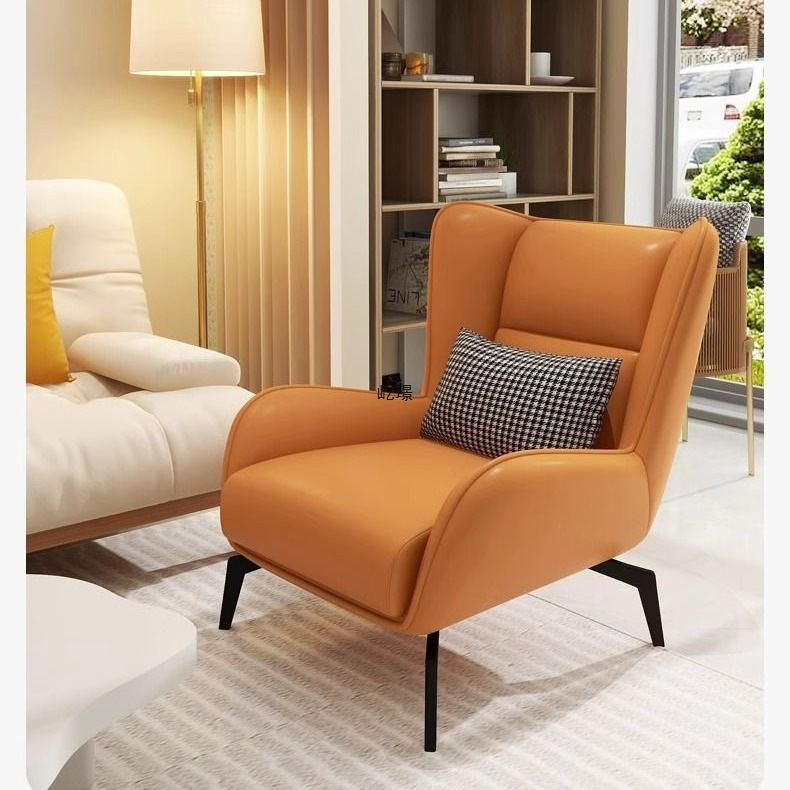 Italian Minimalist Sofa Chair Home Living Room Single Sofa Chair Light Luxury Lazy Lounge Chair Comfortable Leisure Tiger Chair