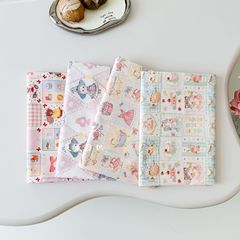コットンかわいい漫画猫パンダ動物盛り合わせ生地子供服子供服ホームウェアパジャマバッグ生地